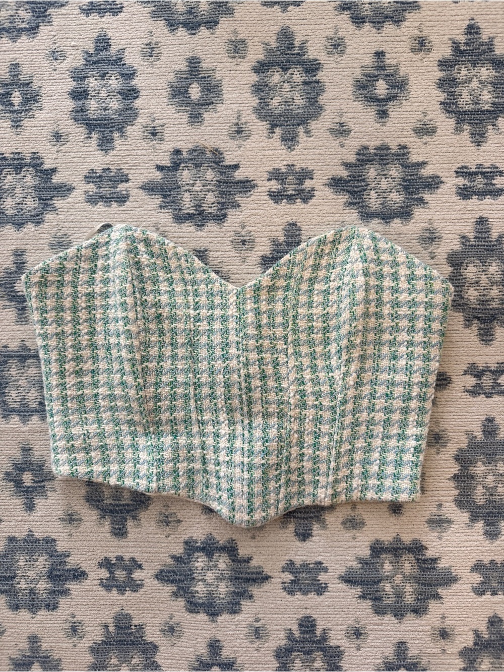 Zara Corset Top - Houndstooth